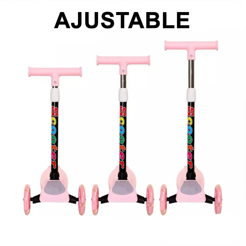 Scooter Iluminado, Scooter Plegable Para Niu00f1os Rolling Board