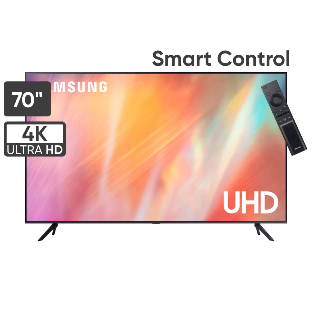 Televisor SAMSUNG LED 70'' UHD 4K Smart TV UN70AU7000GXPE