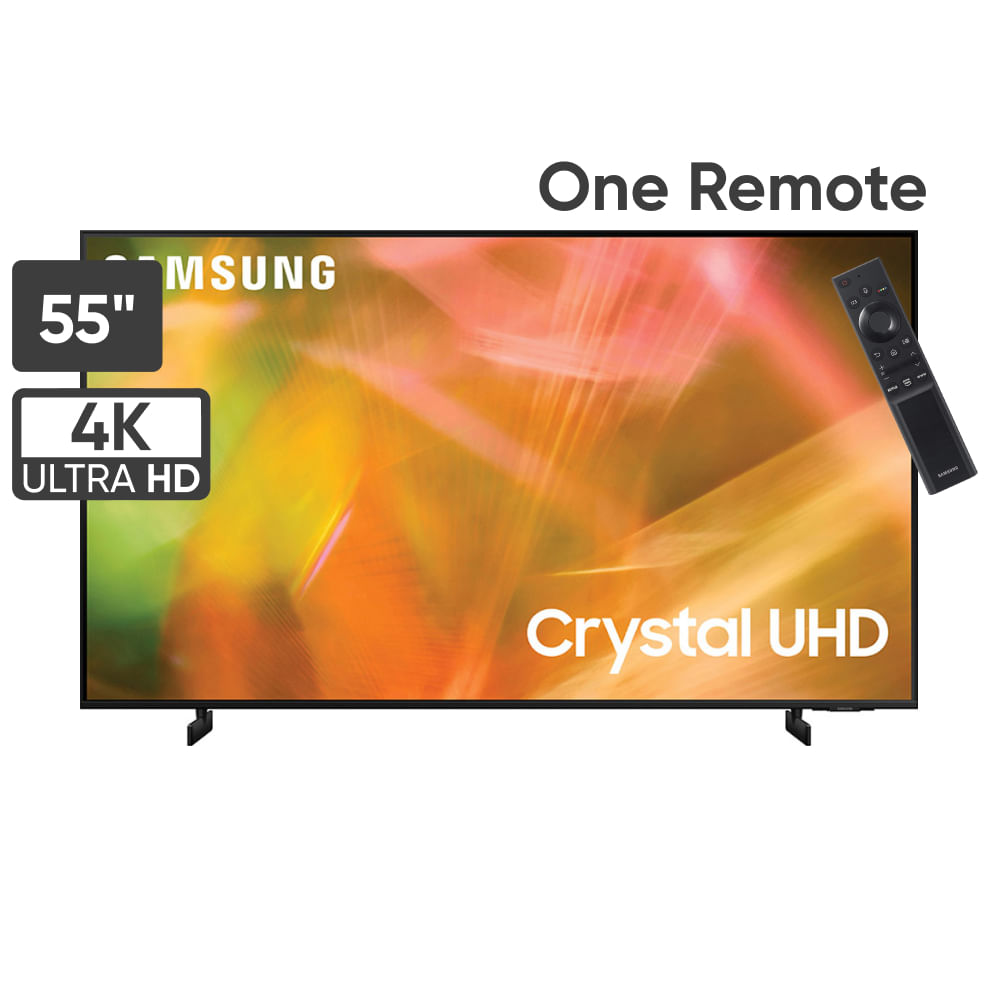 Televisor SAMSUNG CRYSTAL UHD 55'' 4K Smart TV UN55AU8000GXPE