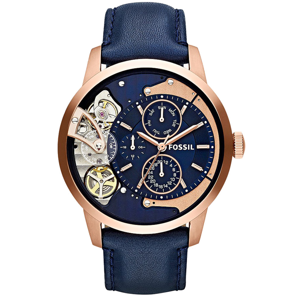 reloj fossil azul hombre