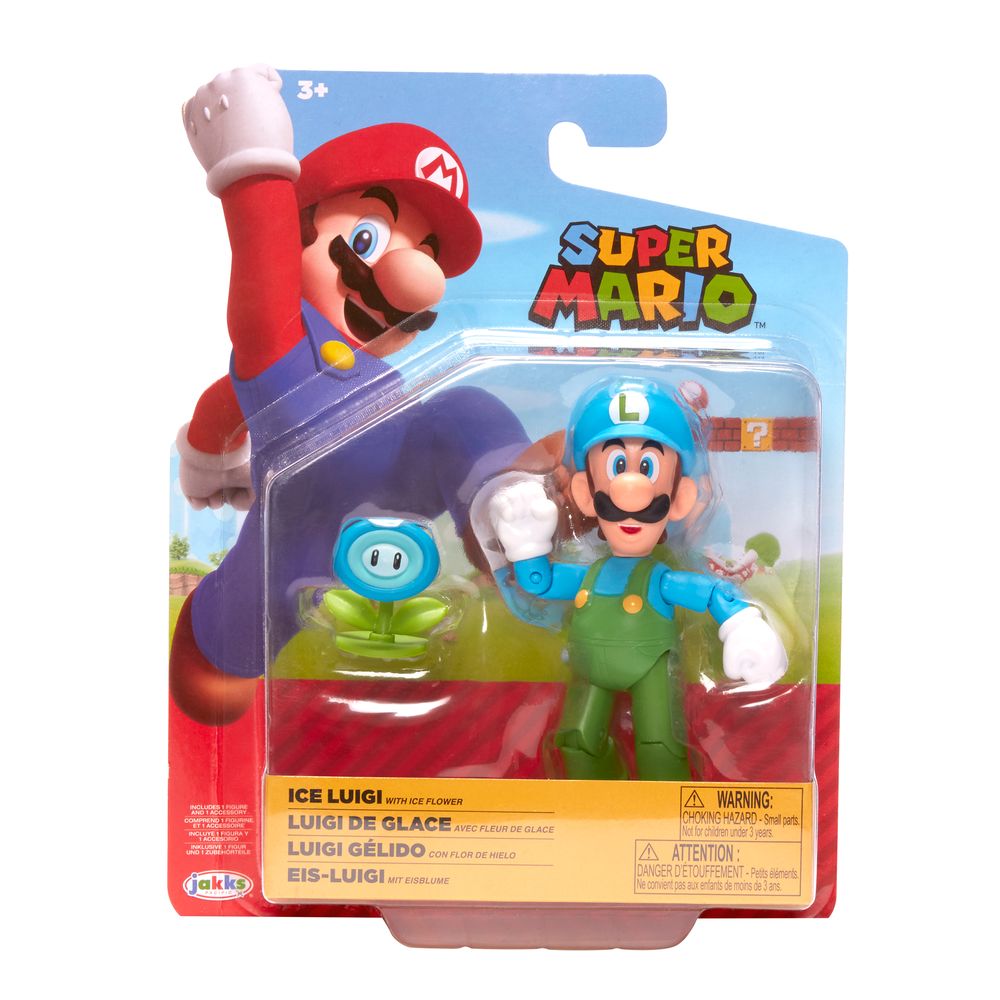 Figura De Acción Jakks Pacific Super Mario Bros Luigi Gélido Plazavea