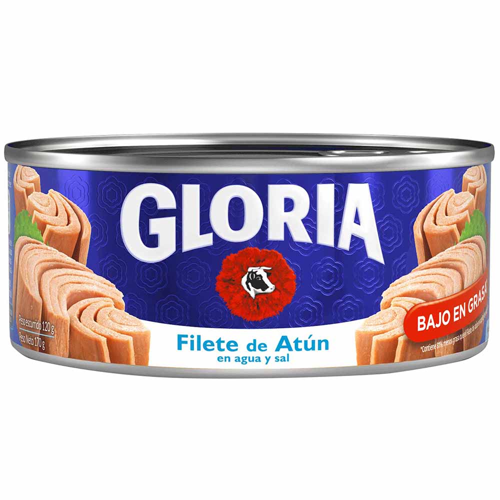 Filete De Atún Gloria En Agua Y Sal Lata 170g Plazavea Supermercado 