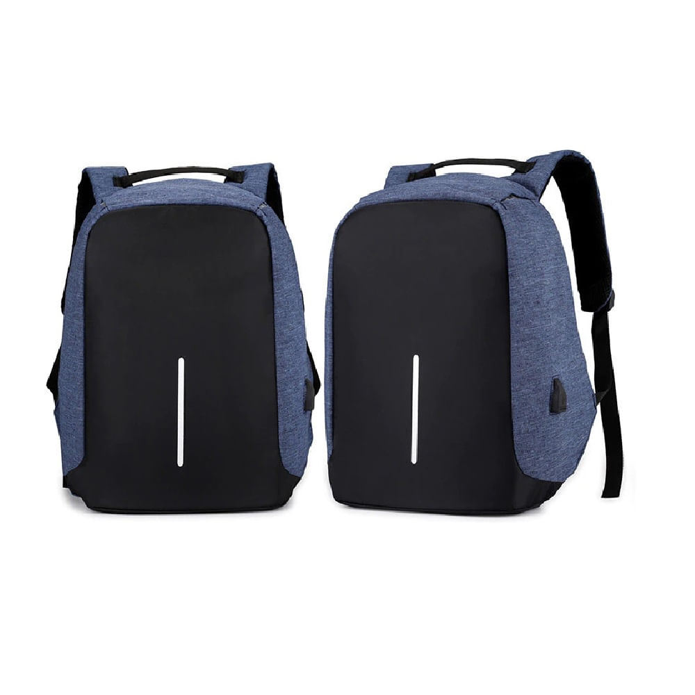 Mochila Antirrobo Impermeable con Clave Usb - Azul | plazaVea - Supermercado