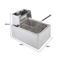 Freidora Electrica 8 Litros Papa Frita Pollo Broaster Acero