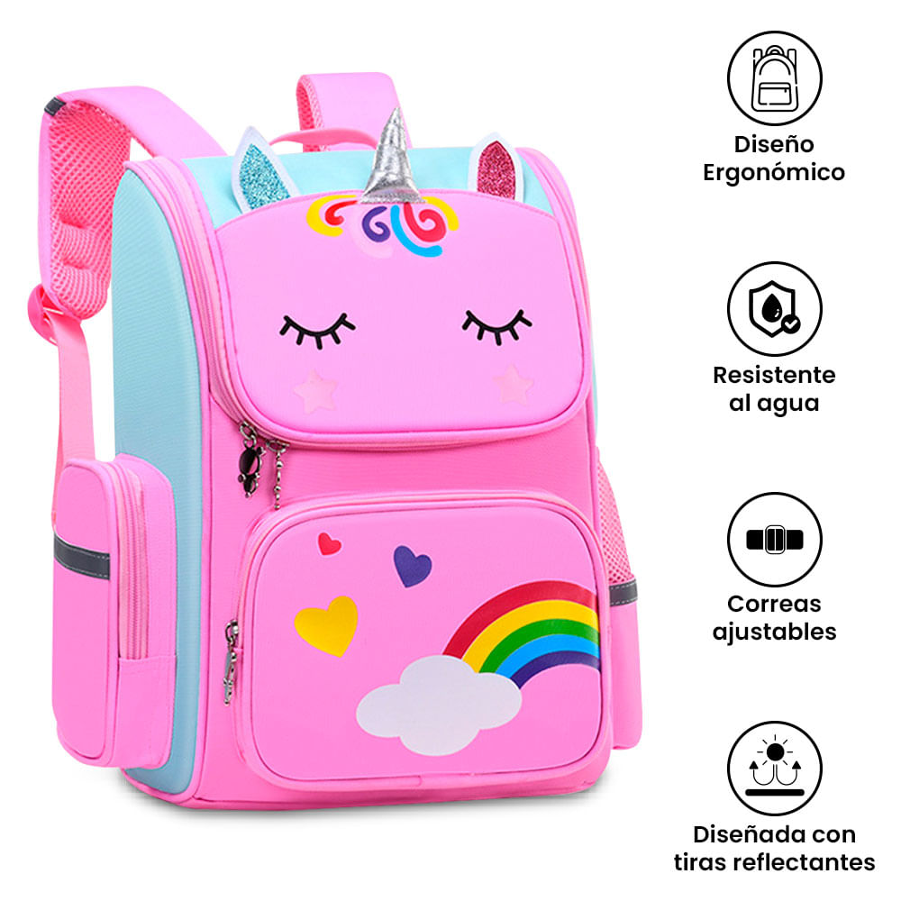 Mochila Unicornio para Niñas - Rosado | plazaVea - Supermercado