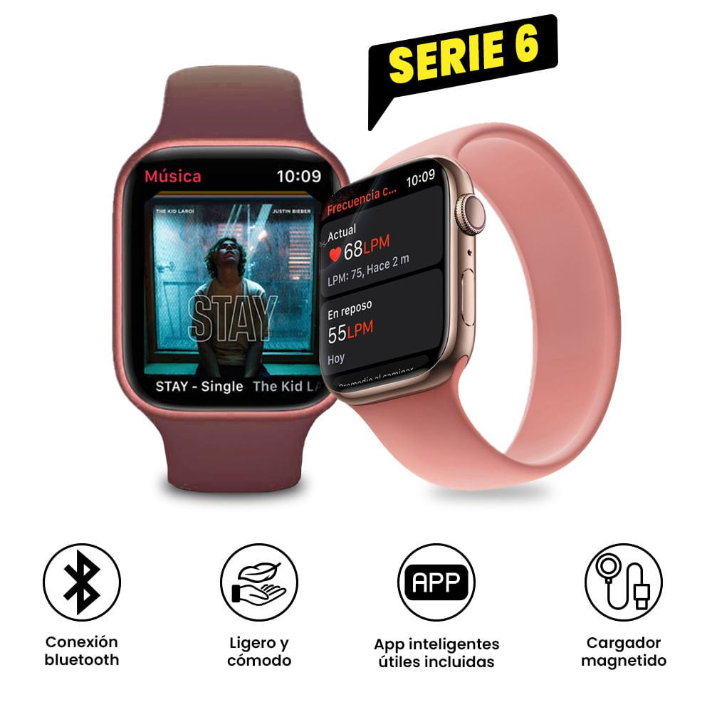 Reloj inteligente Smartwatch T500 + PRO Serie 6 Color Negro | Linio  Colombia - GE063EL037X05LCO