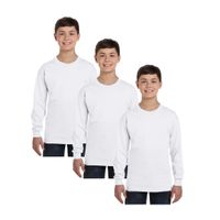 Pack x3 Polo Boston Manga Larga Para Niños