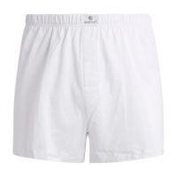 Short Boston De Algodón Recubierto Blanco