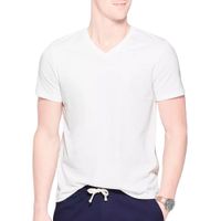 Polo Boston Manga Corta Cuello V Blanco