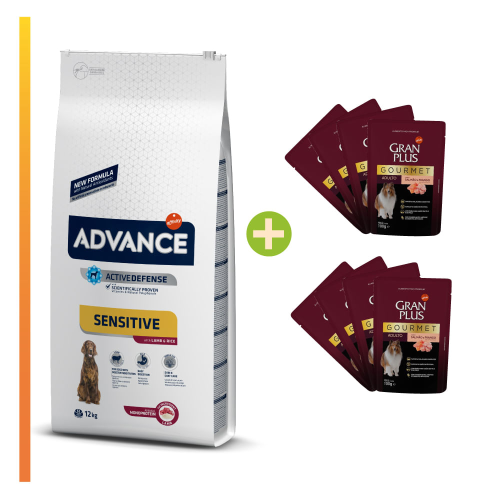 Advance Adult Dog Sensitive Lamb & Rice 12 Kg Supermercado