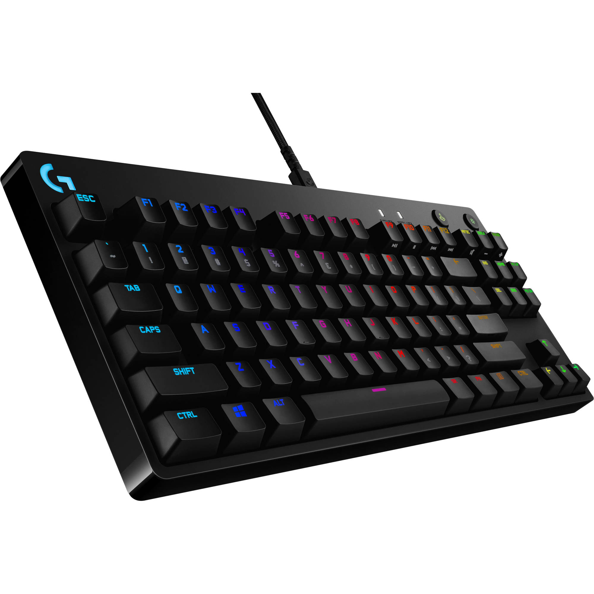 Teclado Mecánico Logitech G Pro Gamer Keyboard GX Blues Lightsync RGB Sin Numérico - 920-009388