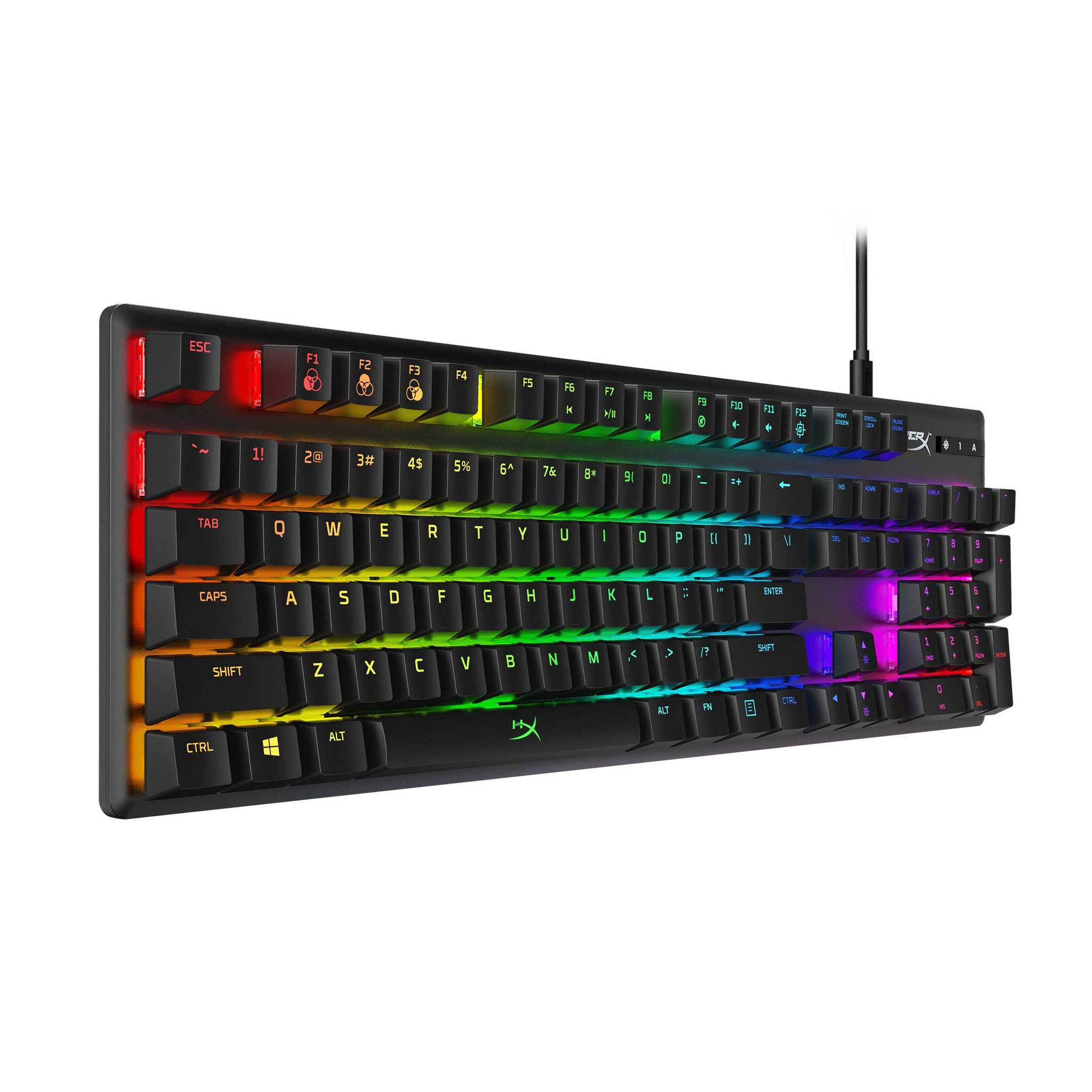 Teclado HyperX Alloy Origins mecánico Switch Retroiluminación LED RGB USB - HX-KB6BLX-LA