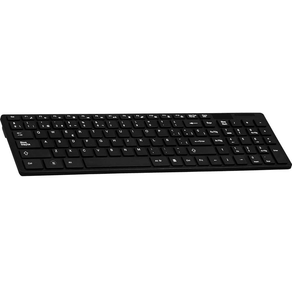 Kit Teclado y Mouse Argom Inalámbrico Wireless 24GHz Negro - ARG-KB-7436