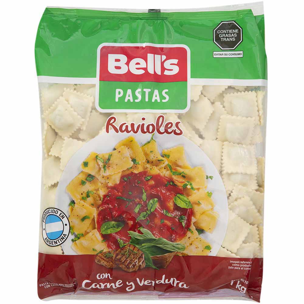Ravioles de Carne y Verdura BELL'S Bolsa 1Kg