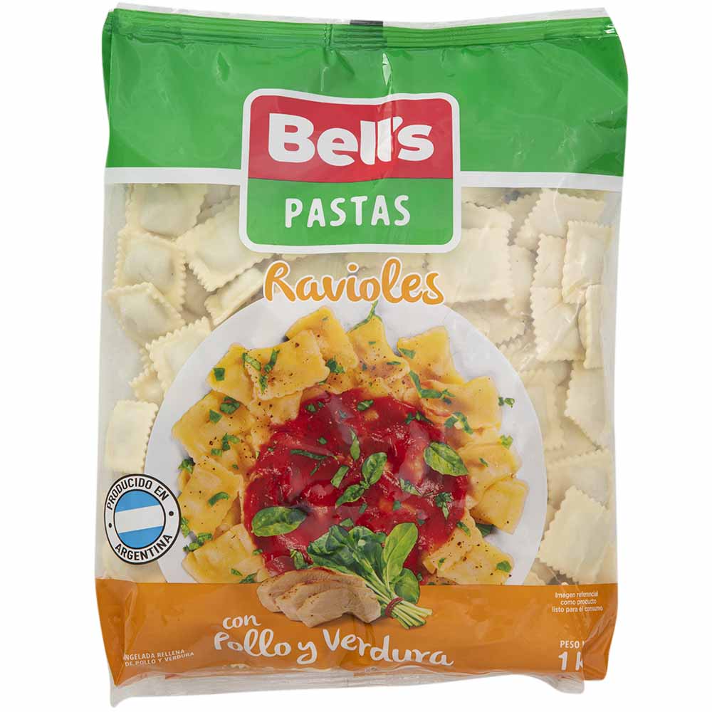 Ravioles de Pollo y Verdura BELL'S Bolsa 1Kg