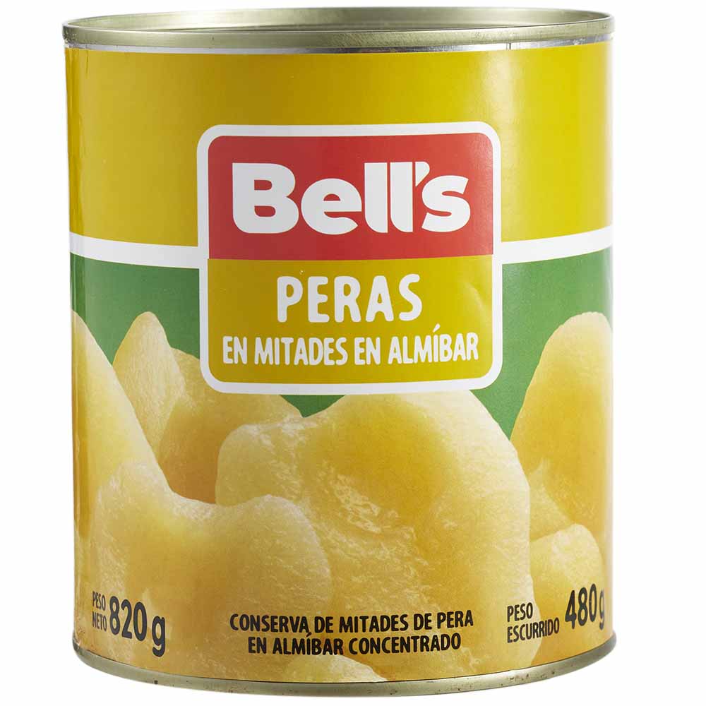 Peras en Mitades BELL'S Lata 820g