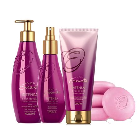 Avon Encanto Intensa Hidratante + Spray Corporal + Humectante + Jabones ...