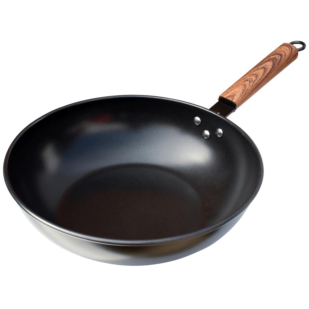 Sartén Wok RECORD N°30 Fierro Negro 110x310mm
