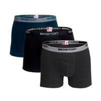 Pack x3 Bóxer Boston Corto Multicolor