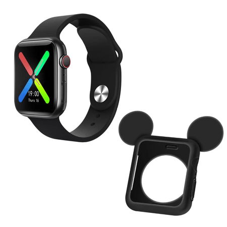 Pack Smartwatch T500 Plus Negro y Case Funda Mickey Mouse 42mm Y 44mm × |  plazaVea - Supermercado