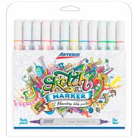 Marcadores Doble Punta ARTESCO Sketch Marker Estuche 12un