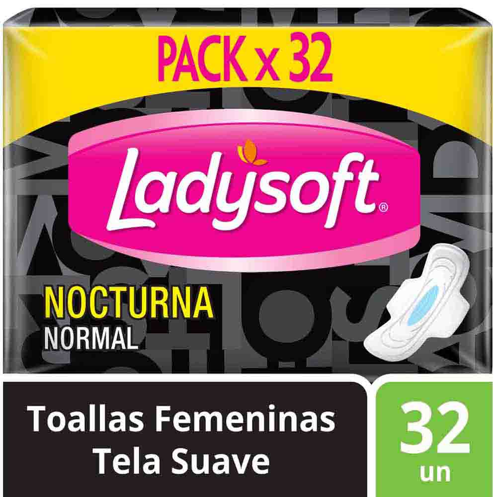 Toalla Higiénica LADYSOFT Nocturna Paquete 32un