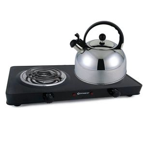 Cocina Eléctrica IMACO 2 Quemadores HP1400 Negro