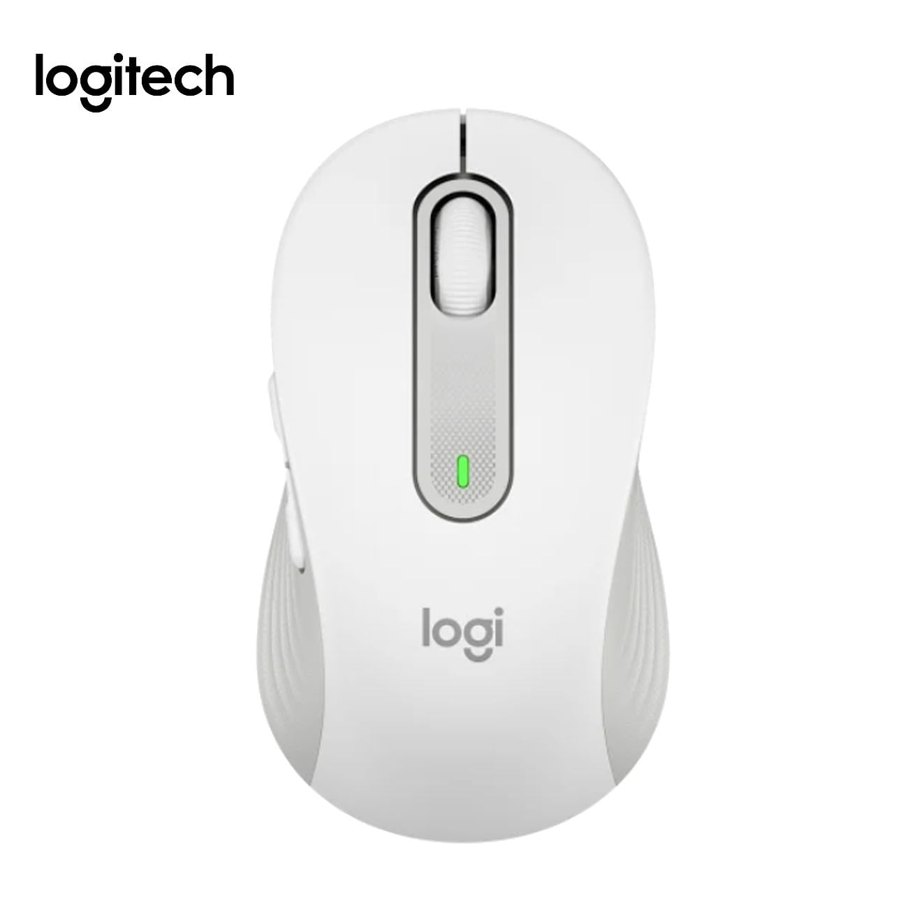 Mouse Logitech Signature M650 White + Pad Mouse Antisalpicaduras Blue