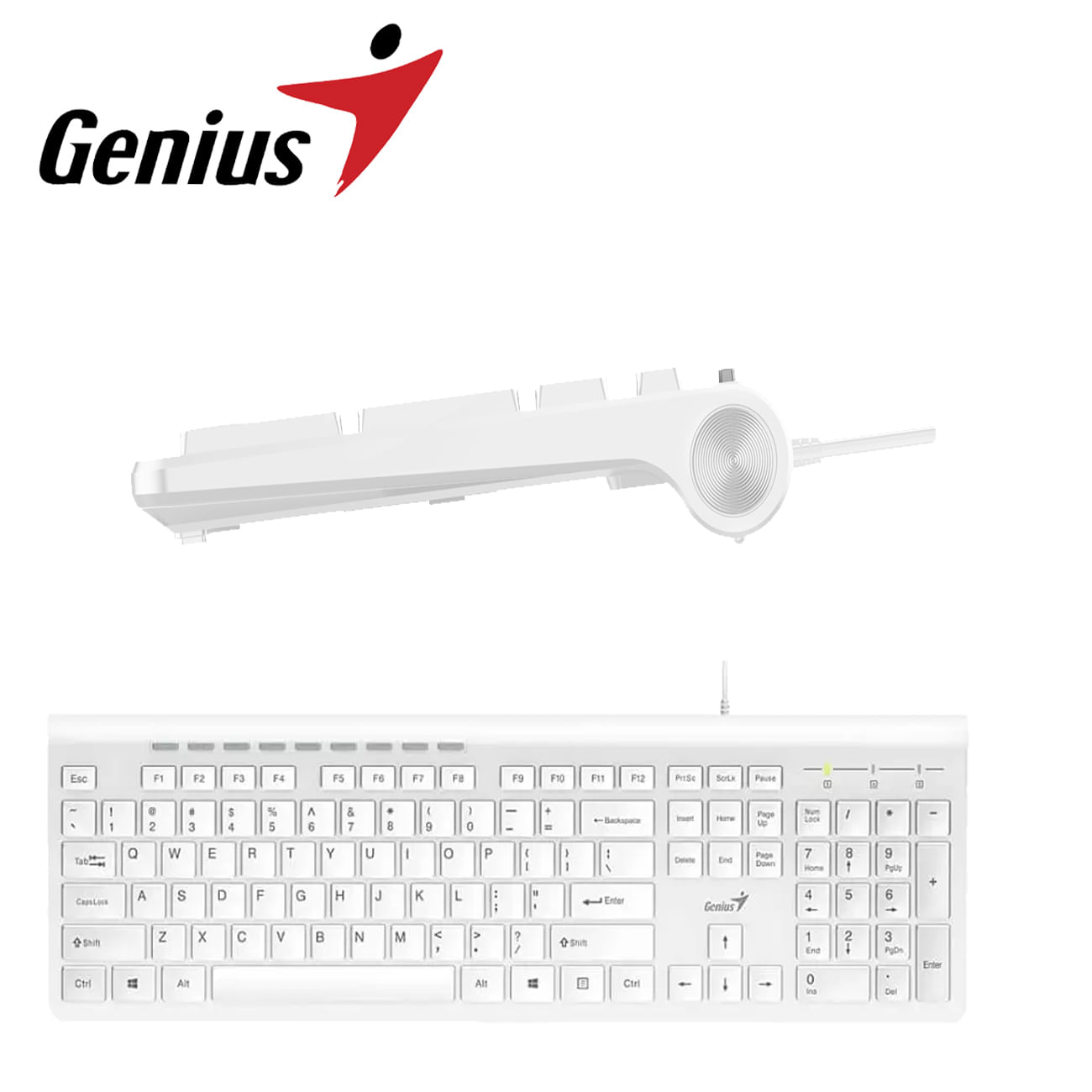 Teclado Genius Slimstar 230 Usb White Sp