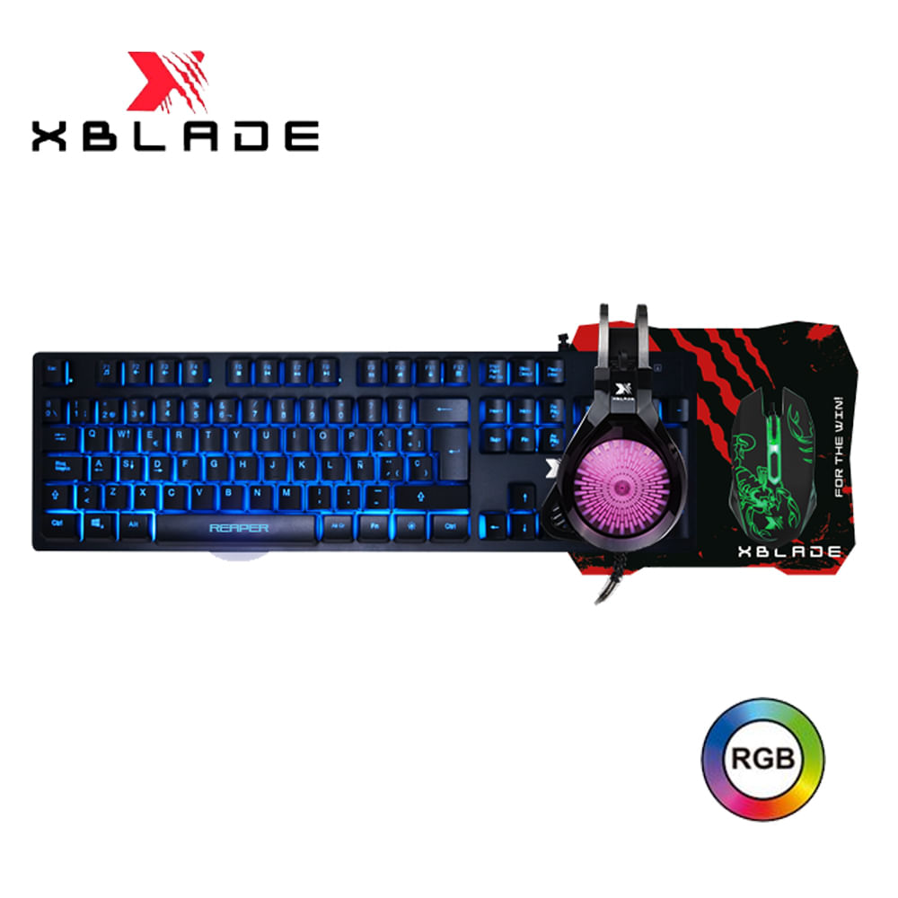 Combo Gaming Xblade 4 En 1 Reaper V2 Gxb-kmhp509