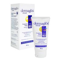 Protector Solar FPS 80 Dermaglos Solar - Tubo 90 G