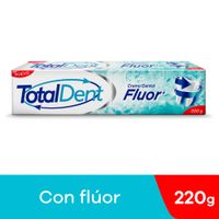 Crema Dental Totaldent Fluor - Tubo 220 G