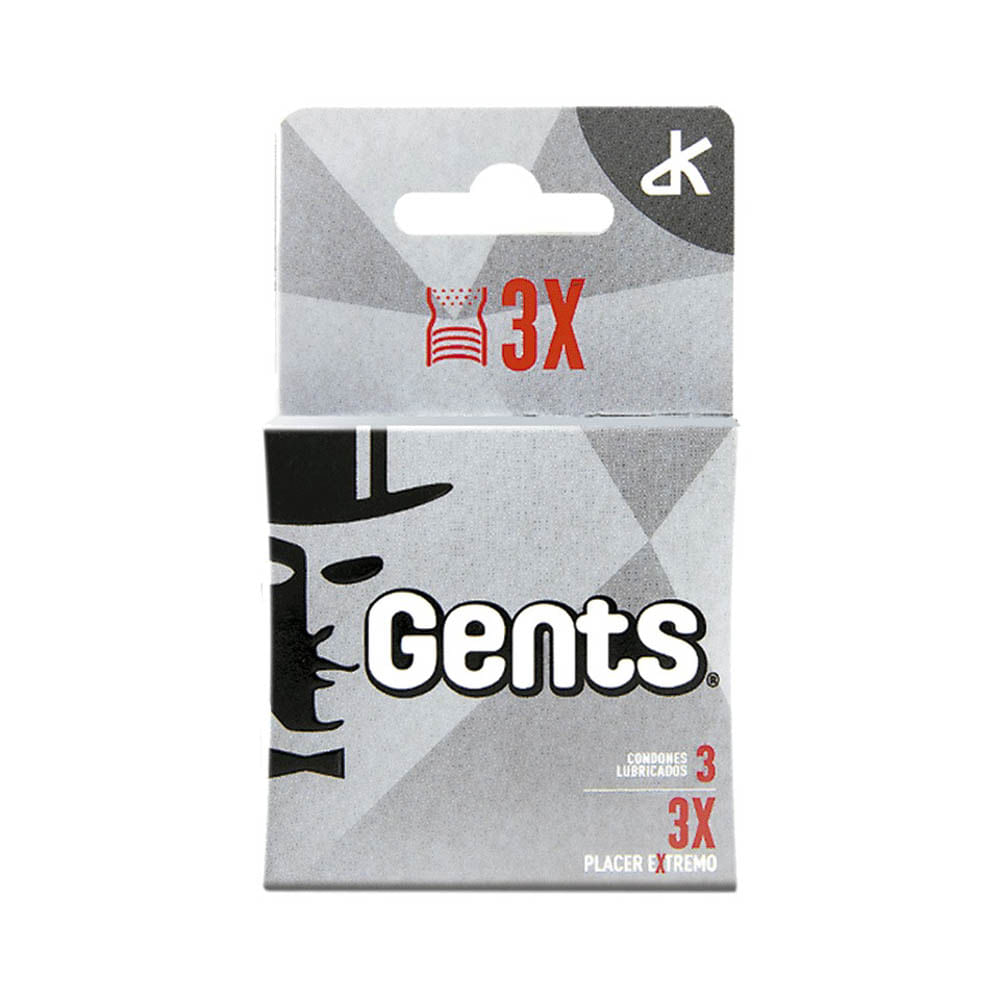 Preservativos Gents 3X Placer Extremo