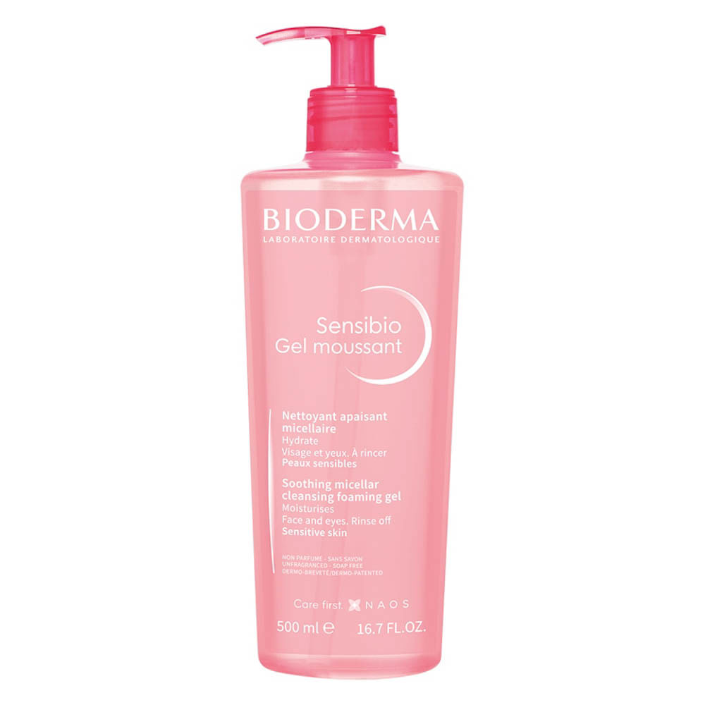 Gel Sensibio Moussant Bioderma - Frasco 500 ML