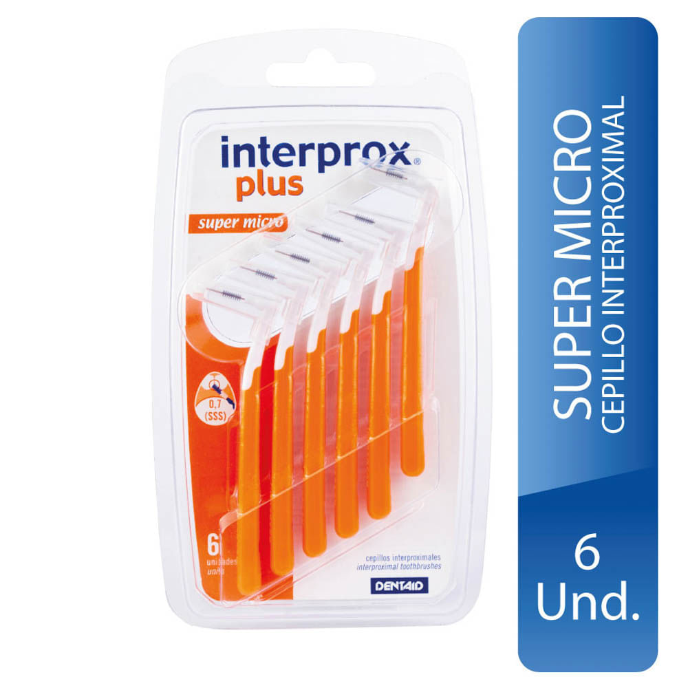 Cepillos Interproximales Interprox Plus Super Micro - Blister 6 UN