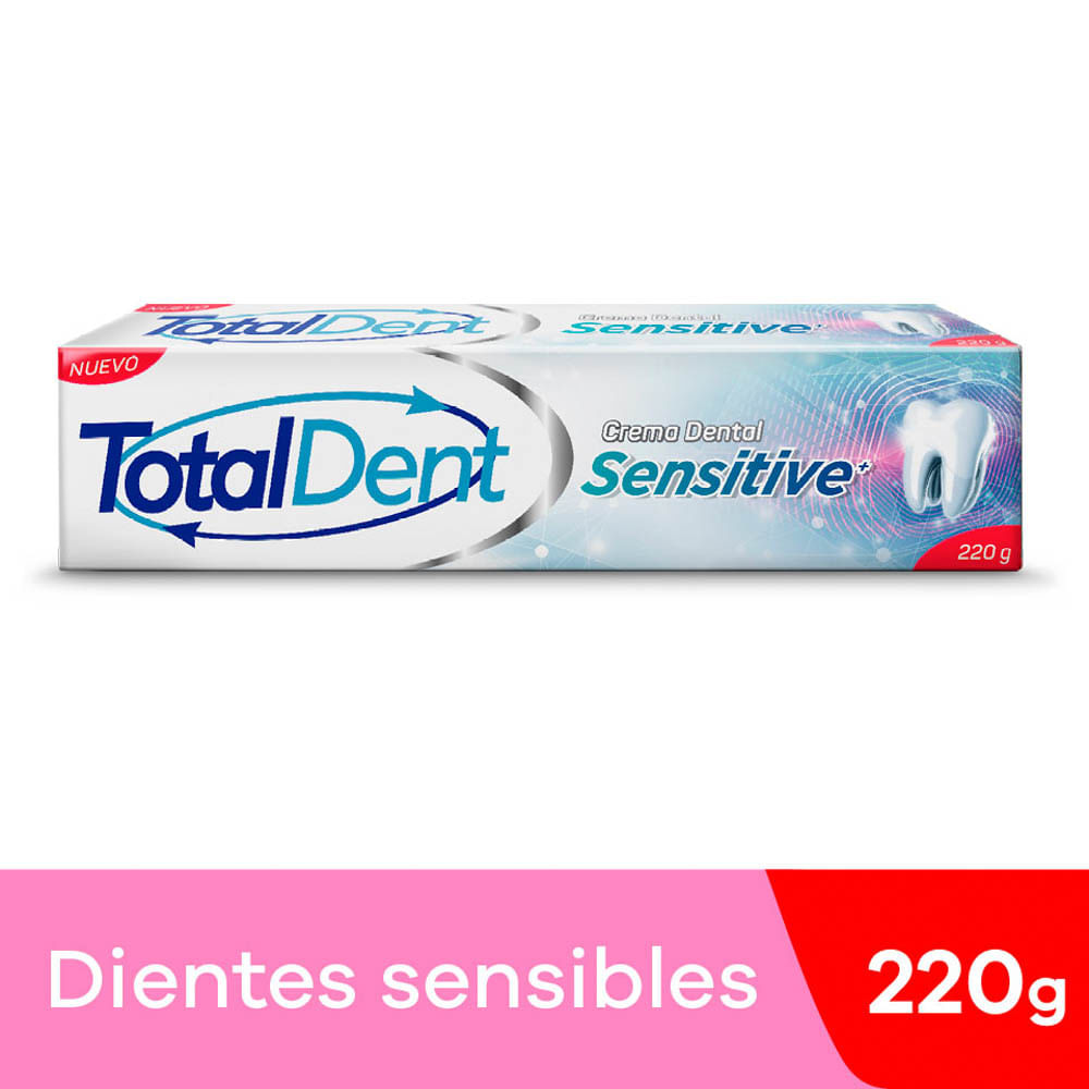 Crema Dental Totaldent Sensitive - Tubo 220 G