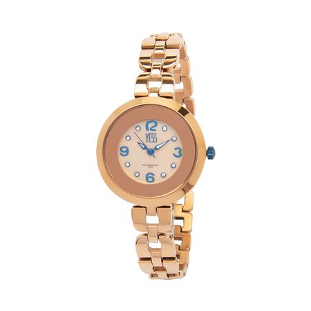 Reloj Yess SM-19902 Analógico Color Oro Rosa | plazaVea - Supermercado
