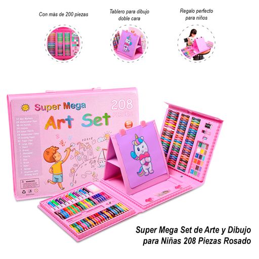 Mega Set de Arte y Dibujo para Niños de 208 Piezas