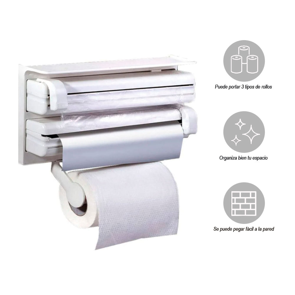 Dispensador de Papel Toalla 3 en 1+Dispensador de Lavavajillas Líquido