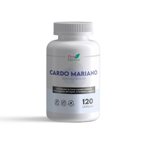 Cardo Mariano - silimarina - 120 cápsulas - Peru Nutrition
