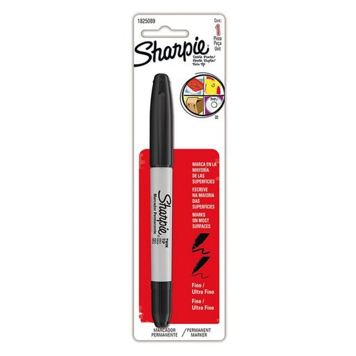 Sharpie - Rotuladores permanentes, punta ultrafina, negro, 1 paquetes, 12  unidades