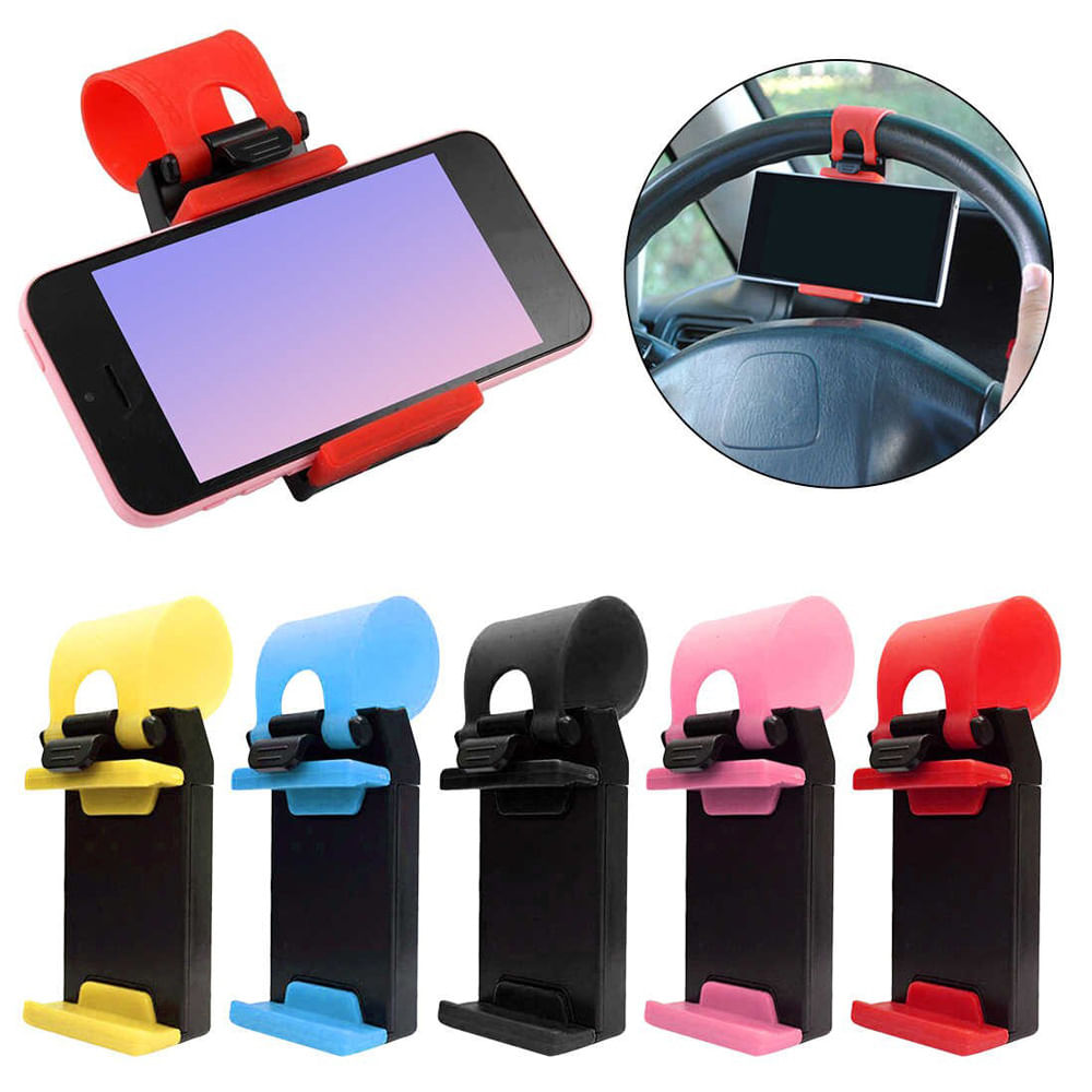 Pack X2 Sujetador Holder de Celular para Timón de Auto