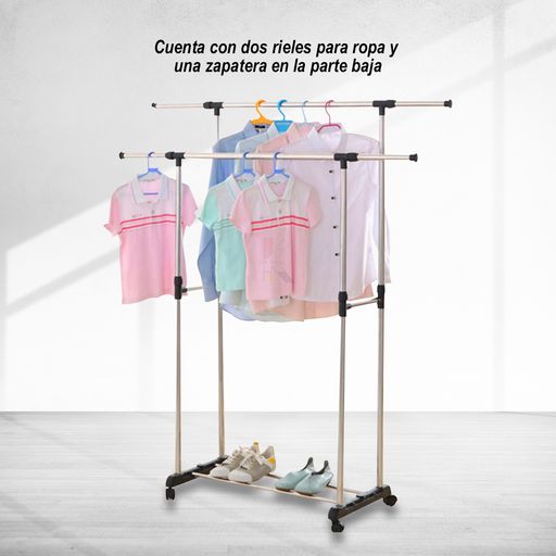 Perchero Para Colgar Ropa Con Ruedas Estante Triangular