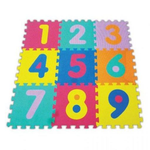 Alfombra tapete de goma puzzle numeros y letras niños GENERICO