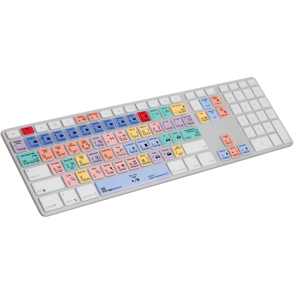 Logickeyboard Adobe Premiere Pro Cc American English Keyboard Cover