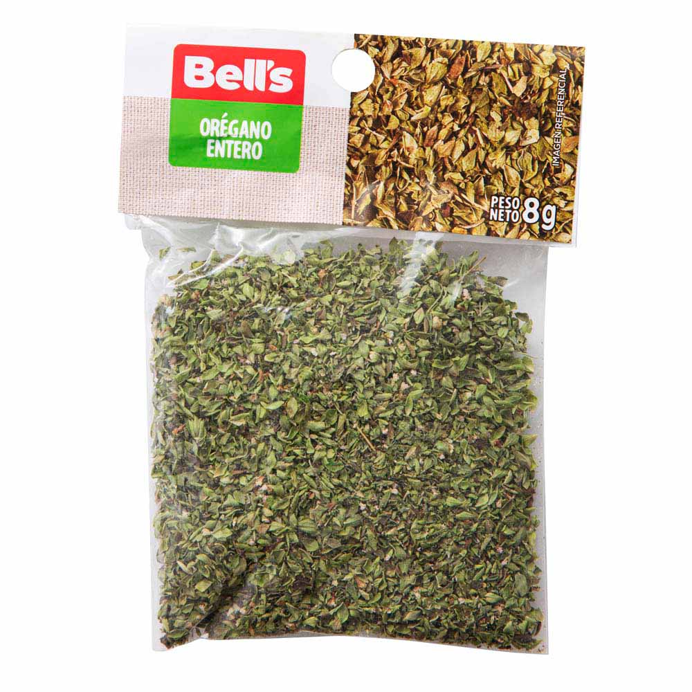 Orégano BELL'S Entero Sobre 8Gr