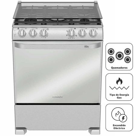 Cocina a Gas MABE 5 Quemadores EME7682CFYX0 Inox | plazaVea - Supermercado