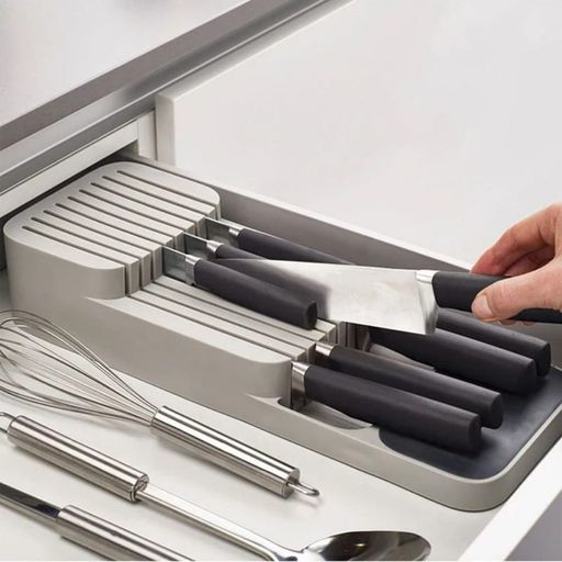Estante para cuchillos - Porta cuchillos de almacenamiento 2 en 1