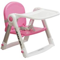 Silla de Comer para Bebé INFANTI Booster Easy Go Rosa