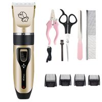 Kit Cortador Pelo Mascota Perro Dorado